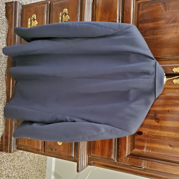 Navy Blue Men's Suit Jacket (size 42 Regular) - Picture 2 of 3